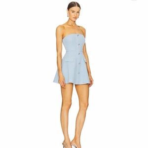 Anwen Mini Dress in Baby Blue